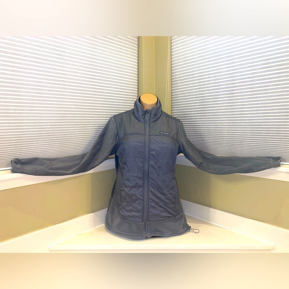 Gray Columbia Fleece Puffer Jacket: Embrace Warmth and Style
